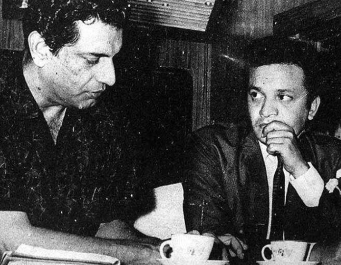Uttam Kumar with Satyajit Ray