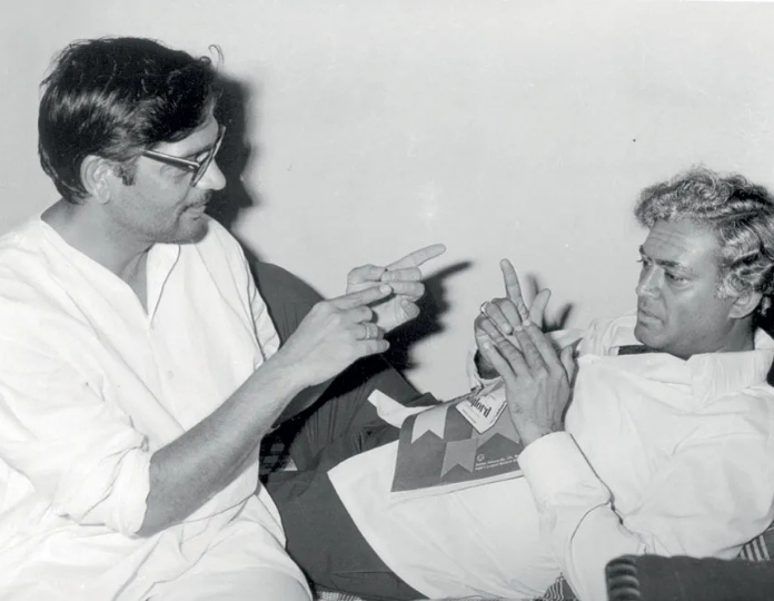 Gulzar with Sanjeev Kumar