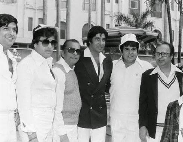 with Dilip Kumar and Amitabh Bachchan