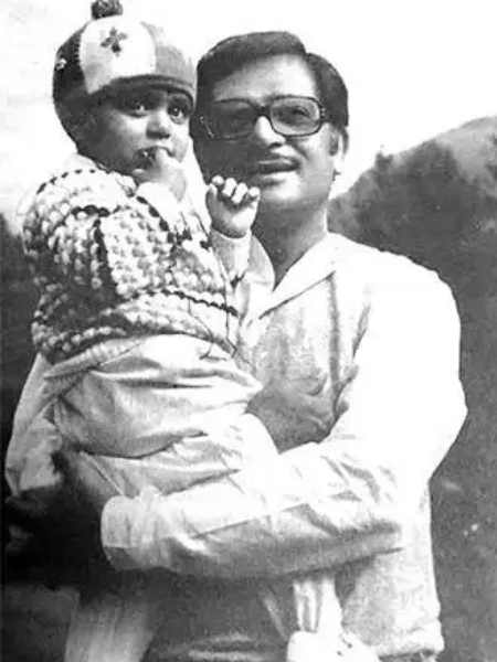 with daughter Boski