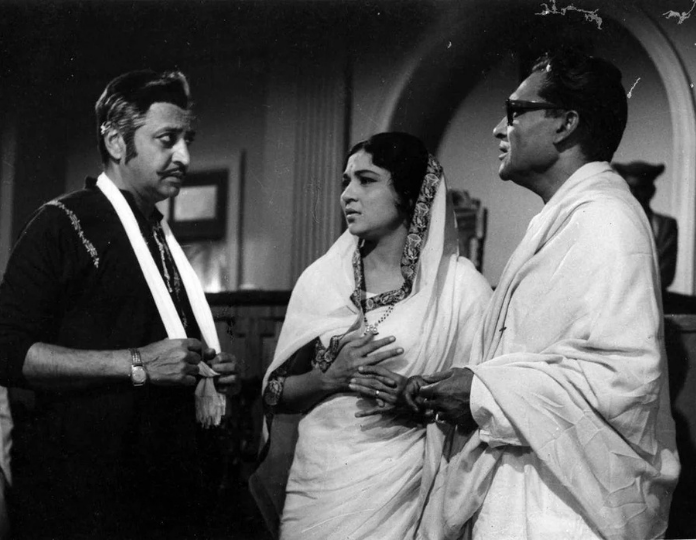 with Ashok Kumar Nirupa Roy