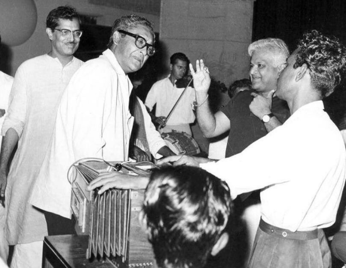 Vasant Desai in the recording of Ashirwad
