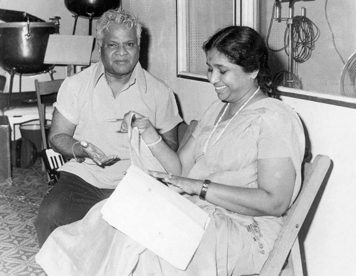 Vasant Desai with Asha Bhosle