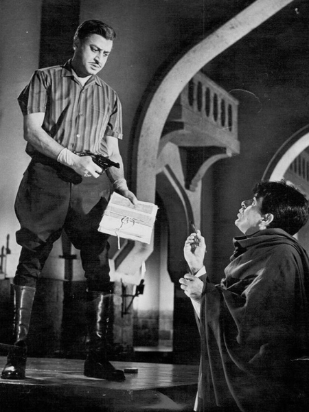 Pran with Dilip Kumar in Ram aur Shyam