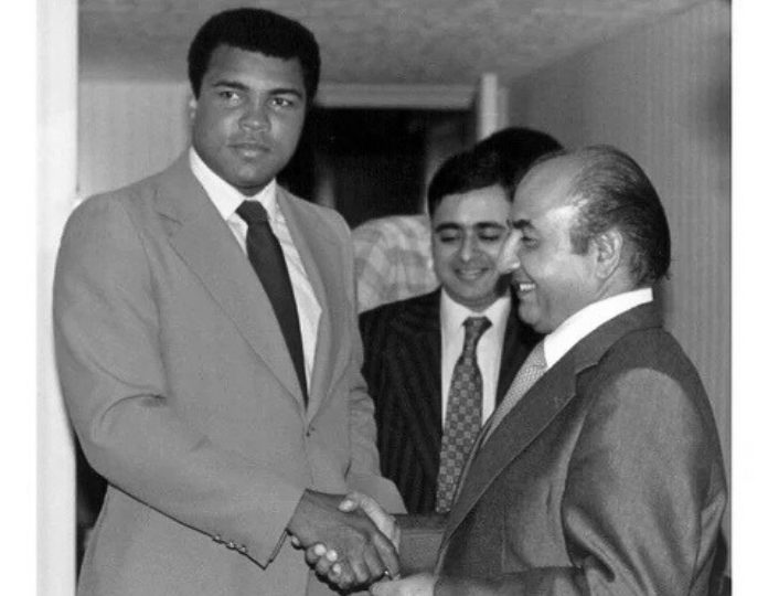 Mohammed Rafi with Mohammed Ali