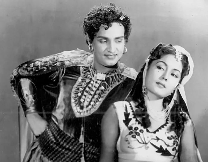 Mahipal with Meena Kumari