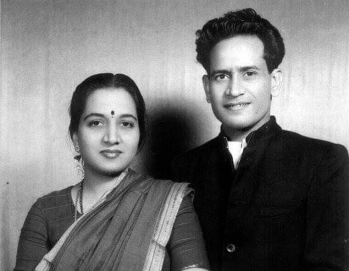 Bhimsen Joshi with wife Vatsala Mudolkar
