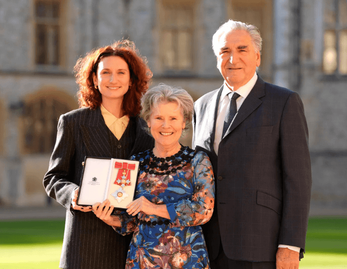 Imelda with husband Jim and daughter Bessie Carter