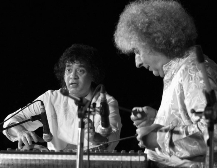 Shiv Kumar Sharma with Zakir Hussain
