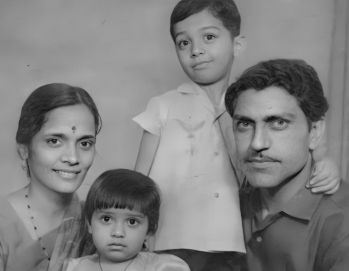 Amrish Puri with Family