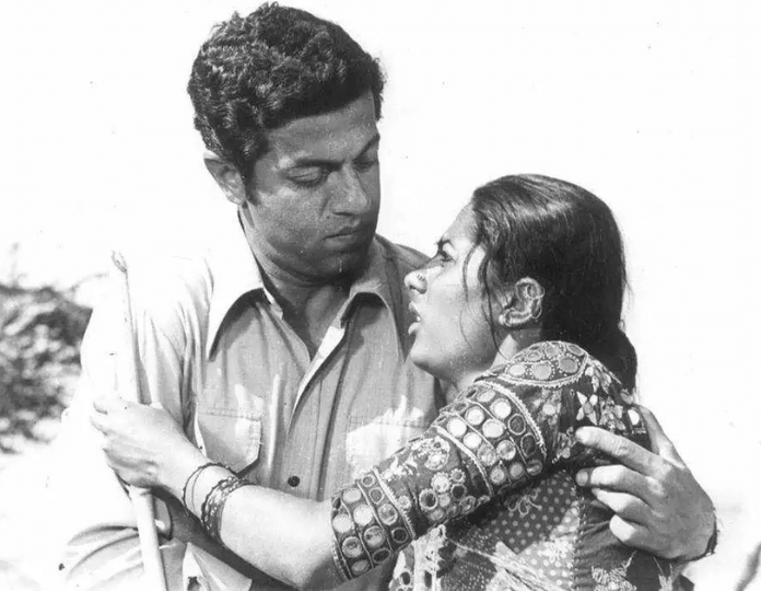 Girish Karnad with Smita Patil