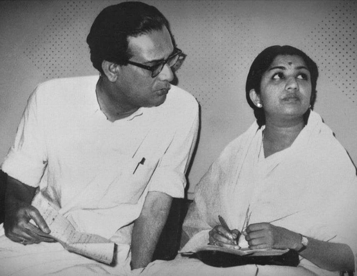 Hemant Kumar with Lata Mangeshkar