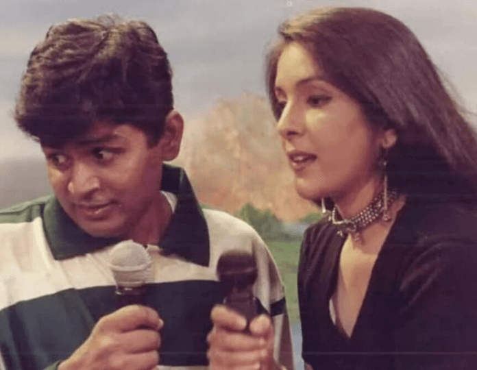 Raghubir Yadav with Neena Gupta