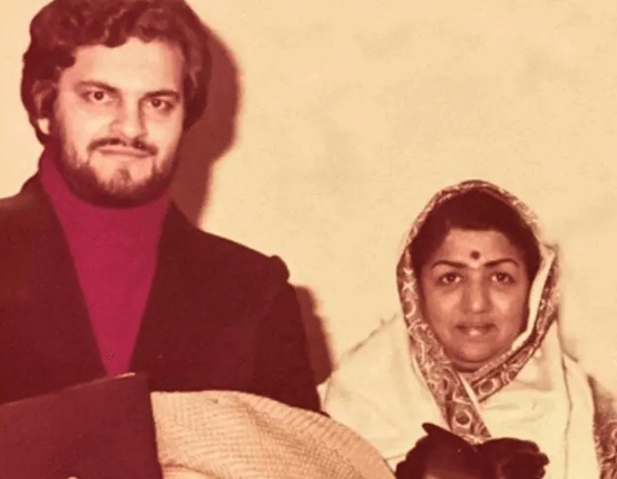 Nitin Mukesh with Lata Mangeshkar