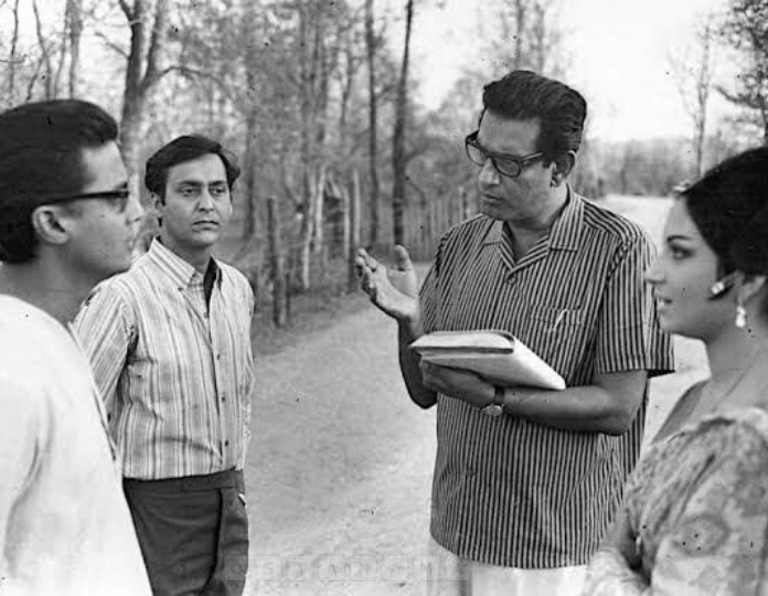 Samit Bhanja with Satyajit Ray