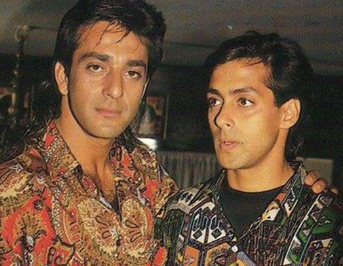 Sanjay Dutt with Salman Khan