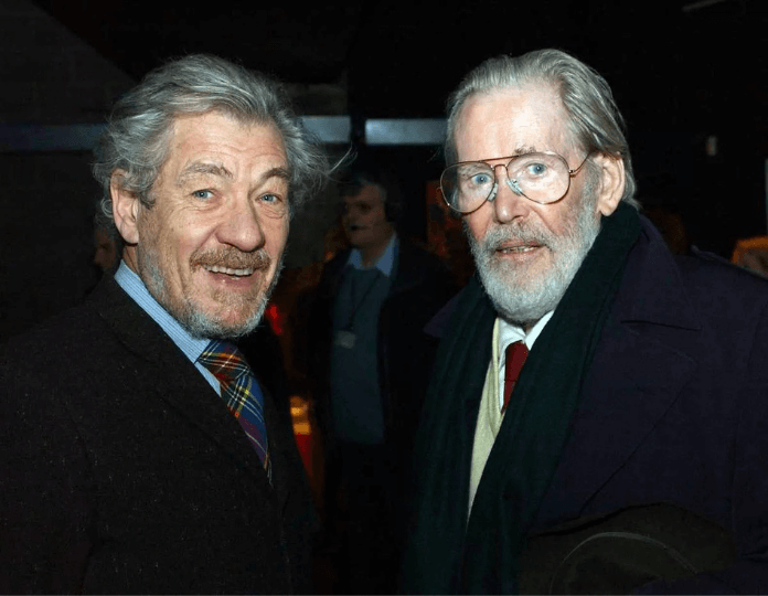  Peter O'Toole with Sir Ian McKellen