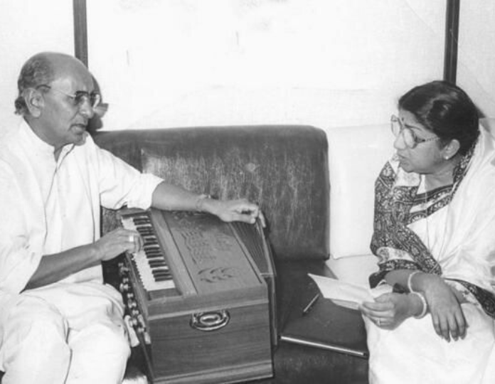 with Lata Mangeshkar