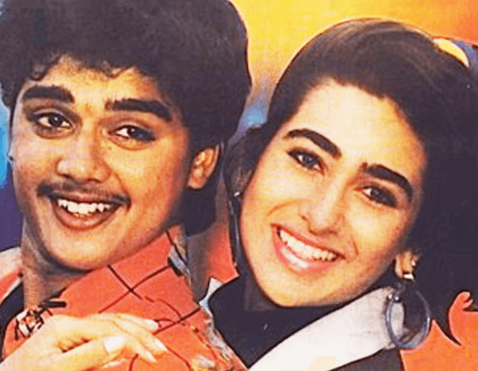 Harish Kumar with Karishma Kapoor in "Prem Qaidi